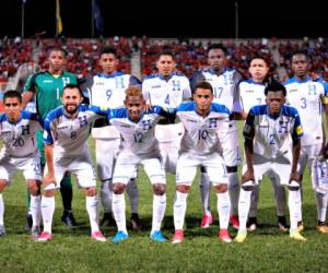 La Selección de Honduras en en el estadio Ato Boldon de Couva en Trinidad y Tobago. Foto: Delmer Martínez / Grupo OPSA.