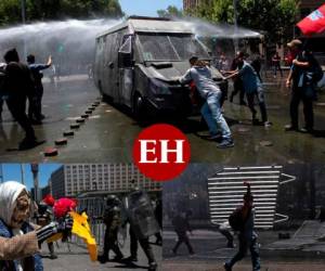 Las respuestas políticas a las profundas demandas sociales que grita la calle en Chile avanzan con lentitud, 40 días después de un estallido que lejos de apaciguarse se multiplica con focos de violencia y huelgas. FOTOS: AFP.