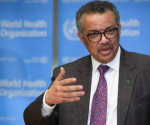 Tedros Adhanom Ghebreyesus, Director General de la Organización Mundial de la Salud. Foto: AFP