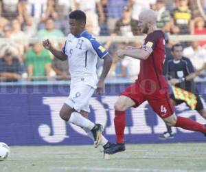 El delantero hondureño Anthony Lozano se mostró triste por el resultado ante Estados Unidos (Foto: Ronal Aceituno/OPSA)