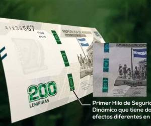 Para el diseño del billete, el BCH tomó en cuenta el fomento de la educación, la conservación de la flora y la fauna del país.