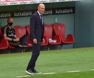 El entrenador del Real Madrid Zinedine Zidane.