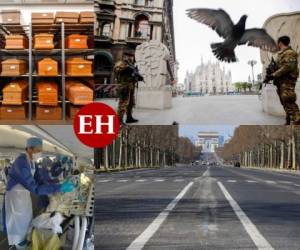 Italia, que registró su primer deceso vinculado con el coronavirus a finales de febrero, es el país con mayor número de fallecimientos. España le sigue muy de cerca. Fotos: AFP/AP.