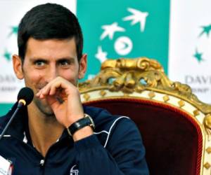 Novak Djokovic jugará con Serbia la segunda ronda de la Copa Davis en Belgrado ante España. AP Photo/Darko Vojinovic.
