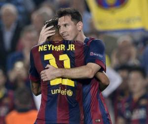 Lionel Messi y Neymar volvieron a golera con el Barcelona. / AFP