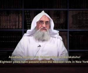 El líder del Al Qaeda, Ayman Al Zawahiri, en el video.