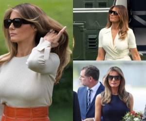 Melania Trump, modelo de origen esloveno, está casada con el presidente de los Estados Unidos. Fotos: AP.