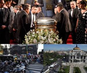 Tras más de una semana de su sentida muerte, las cenizas del cantante mexicano José José arribaron este miércoles a Ciudad de México. Fotos: AP/AFP.