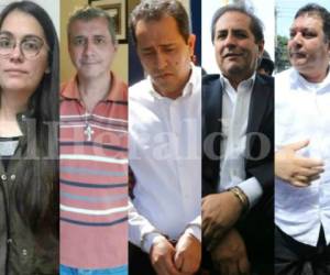 De izquierda a derecha: Ilsa Vanessa Molina, Mario Zelaya, José Ramón Bertetti, Carlos Montes y Javier Pastor.