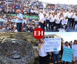 En una concentración en el Campo Agach de Choluteca, zona sur del país, Maurico Oliva, actual presidente del Congreso Nacional, oficializó este domingo su precandidatura a la presidencia de Honduras por el movimiento Juntos Podemos.