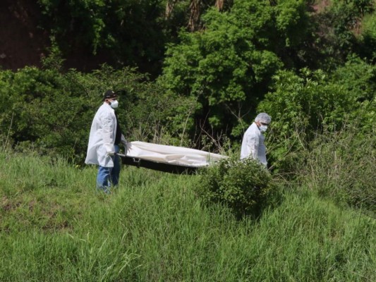 El cadáver fue llevado a la morgue de la capital de Honduras donde será identificado.