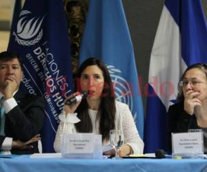 Igor Garafulic, María Soledad Pazo y Silvia Lavagnoli presentaron el informe del Alto Comisionado de las Naciones Unidas para los Derechos Humanos, sobre violaciones a derechos humanos. Foto: Johnny Magallanes