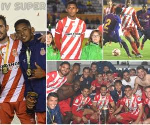 Repasa las mejores imágenes de la Supercopa de Catalunya que ganó el hondureño Choco Lozano con el Girona. Foto: www.gironafc.cat