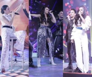 Angie Flores lució hermosa en cada una de las presentaciones en la gran final de La Academia. La hondureña de 19 años de edad cantó el tema 'En cambio no' de Laura Pausini. Fotos: cortesía Facebook La Academia.