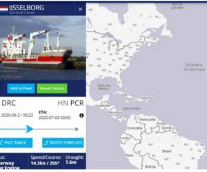 El barco estaría a unas millas náuticas al norte de Jamaica.