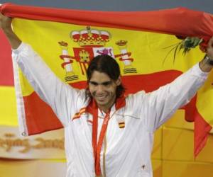 Rafael Nadal ganó el oro olímpico en Pekín 2008 para España.