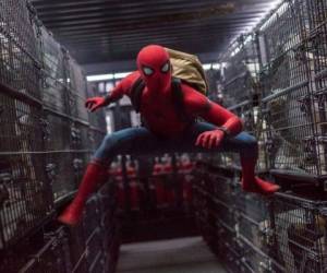Tom Holland en una escena de 'Spider-Man: Homecoming' en una imagen proporcionada por Columbia Pictures. Fotos: Agencia AP.