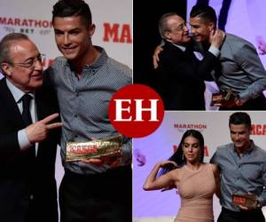 Cristiano Ronaldo volvió a estar cara a cara con 'el presi', Florentino Pérez, este lunes en Madrid, y la reacción de ambos dejó claro que su relación no se vio quebrantada tras la salida del luso del Real Madrid. (Fotos: AFP)