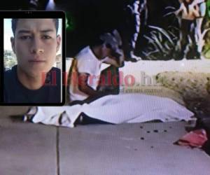 Franklin Yamir Valle Espinoza, de 21 años de edad, es la víctima mortal en la colonia Villa Nueva de Tegucigalpa. Foto: Estalin Irías/EL HERALDO.