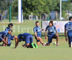 Los jugadores hondureños se muestran listos para enfrentar a Guayana Francesa este martes en el BBVA Compass de Houston, Texas, Estados Unidos. (Fotos: Ronal Aceituno / Grupo Opsa)