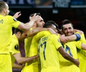 Villarreal celebra su triunfo 2-1 en Girona. (Foto: AFP)