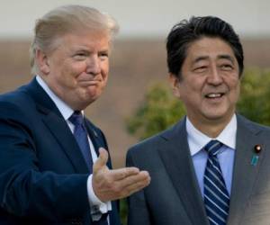 Al término del discurso, Trump se aprestaba a dirigirse a un campo de golf privado para un almuerzo informal y una ronda de golf con el premier japonés Shinzo Abe.