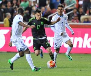 Allans Vargas en la pasada selección sub 23 de Honduras en un juego ante México. Foto: Agencia AFP / El Heraldo.