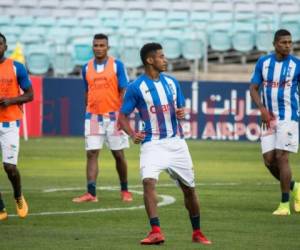 Los jugadores de la Selección Nacional de Honduras realizaron su práctica en el ANZ Stadium.