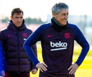 El entrenador Quique Setién ahora comandará al FC Barcelona.