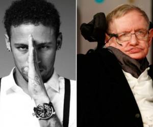 Neymar rindió homenaje a Stephen Hawking en su cuenta de Instagram.