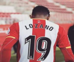 El delantero catracho debutó al minuto 70 en la Liga Española. Foto: Redes Lozano