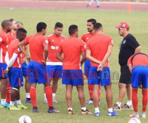 Olimpia realizó los entrenamientos este martes pensando en el clásico ante Motagua, pactado para el próximo fin de semana. Fotos: El Heraldo