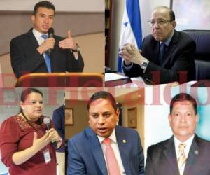 Los rostros de los cinco integrantes de la Junta Proponente que elegirán al próximo fiscal general de Honduras.