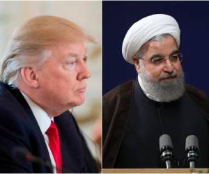 Donald Trump, presidente de Estados Unidos y Hassan Rohani, mandatario iraní (Fotos: Agencias: AFP)