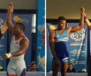 Luis Barrios y Gino Ávila, son declarados ganadores este jueves en Barranquilla. Foto: COH