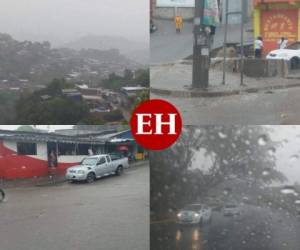 Por segundo día consecutivo la lluvia baño una gran parte del Distrito Central y otros sectores de país. Foto: Alex Pérez/EL HERALDO.