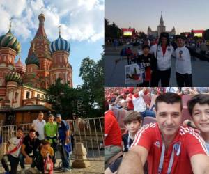 El entrenador de Motagua, Diego Martín Vazquez, se encuentra en Rusia apoyando a Argentina en el Mundial 2018. (Fotos: Facebook)