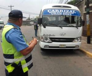 Los operativos se realizan en varias zonas de la capital de Honduras. Foto: EL HERALDO