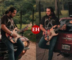 El músico hondureño Roger Morel se hizo viral recientemente en un video donde ejecuta la guitarra con un clásico. Recogió más de dos millones de vistas en Facebook. Foto: Diario El Heraldo