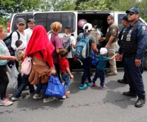 Las detenciones en México se multiplicaron al igual que las deportaciones cuando el gobierno desplegó la Guardia Nacional a la frontera sur que limita con Guatemala. Foto: Agencia AP