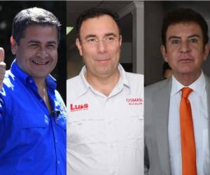 Juan Orlando Hernández, Luis Zelaya y Salvador Nasralla son los tres candidatos que se perfilan a la presidencia de Honduras.