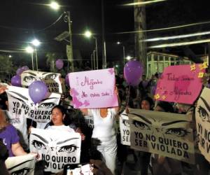 Varias marchas han protagonizado amigos y familiares de la menor de 16 años abusada en la ciudad de La Ceiba.