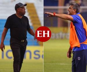 Hernán Medford y Diego Vazquez tuvieron su primer cara a cara el domingo. (Fotos: EL HERALDO)