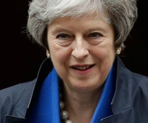 Las reacciones de la primer ministra británica Theresa May aparecen a pocas de los bombardeos en la Franja de Gaza. Foto AFP