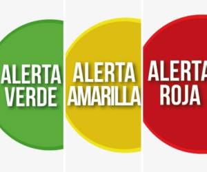 En Honduras se utiliza la alerta amarilla, verde y roja para avisar sobre las situaciones de riesgo.
