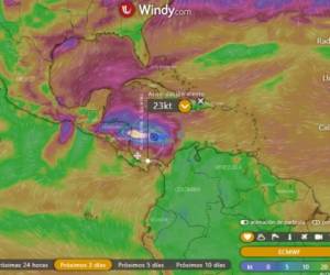 El mapa muestra en tiempo real detalles del pronóstico extendido hasta los próximos 10 días. Porcentajes de lluvias, nubosidad, vientos, entre otros.