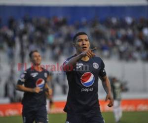 Kevin López anotó el gol que finalmente le terminó dando la victoria al Ciclón Azul que es segundo con un partido menos y sigue muy de cerca al líder Vida. Foto: Marvin Salgado | EL HERALDO