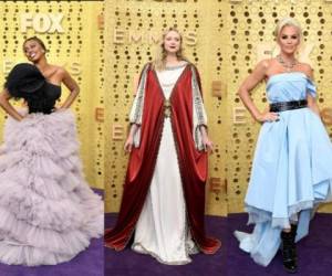 No todos los atuendos iban a ser looks brillantes en los Emmy 2019. Aquí te dejamos los peores vestidos de la noche, según la revista de moda Vogue. Fotos AP y AFP.