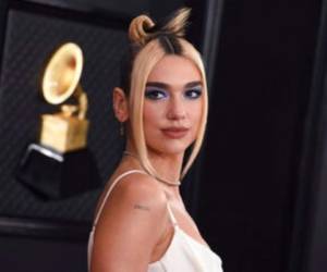 Dua Lipa en la 62ª entrega anual de los Grammy en Los Angeles. Foto: AP