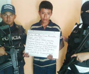 Alex Omar Corea Hernández fue detenido en San Jerónimo, Comayagua, zona central de Honduras.
